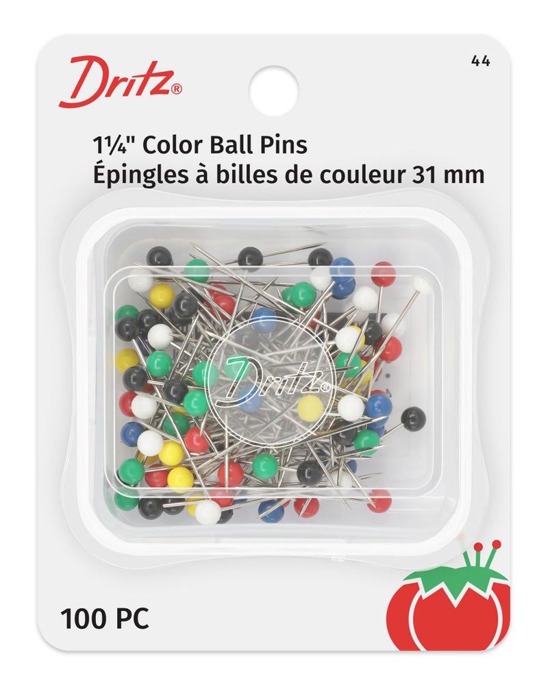 Dritz Dritz 44 Color Ball Pins 114Inch 100Count