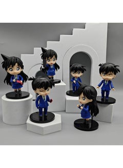 زخارف محيطية مصنوعة يدويًا من Strange Thief Kidd Detective Conan من Kudo Shinichi، إصدار Q Conan 6 زخارف مصنوعة يدويًا - اللون: مجموعة من 6 شخصيات Conan واقفة - المواصفات: حقيبة
