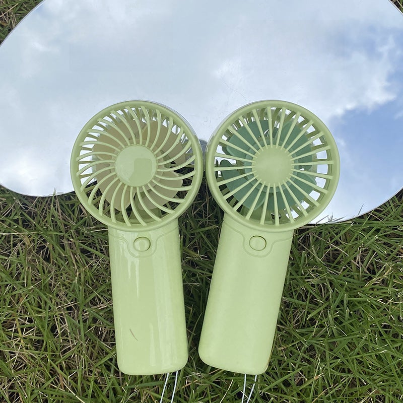 Portable Mini Pocket Fan Handheld Battery Blue (7th battery) - Image 2