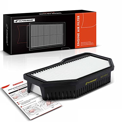 A-Premium APremium Engine Air Filter Compatible with Hyundai Genesis Coupe 2013 2014 L4 20LRigid Panel Replace 281132M200 - Image 1