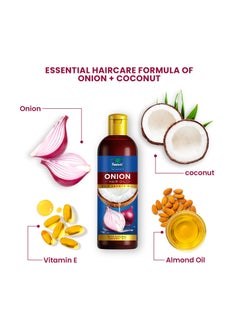 Parachute Parachute Advansed Onion Hair Oil for Hair Growth and Hair Fall Control with Natural Coconut Oil and Vitamin E 200ml  - Image 4