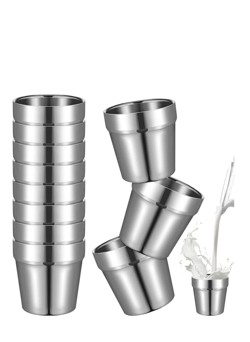 SYOSI - Metal Cups for Toddlers Kids 6 Pcs Stainless Steel Insulated Tumblers Children Stainless Steel Cup Double Wall Vacuum Insulated Tumblers Mug for Preschoolers Drinking Training Camping Traveling - Image 1
