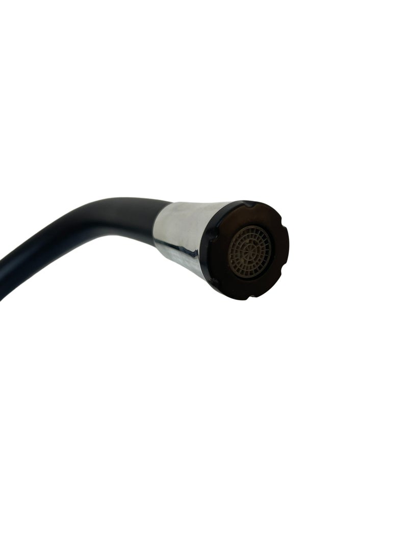 Kitchen Sink Mixer With Flexible Hose In Black Stainless Steel - Image 5