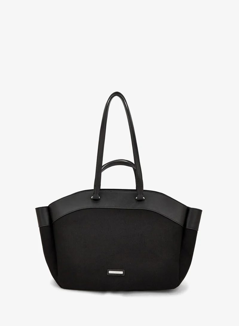 Celeste Solid Tote Bag With Double Handle