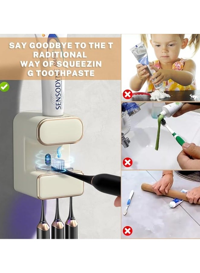 موزع معجون أسنان كهربائي أوتوماتيكي ، معقم فرشاة الأسنان - Image 4