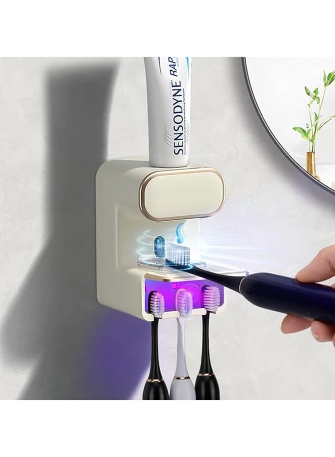 موزع معجون أسنان كهربائي أوتوماتيكي ، معقم فرشاة الأسنان - Image 1