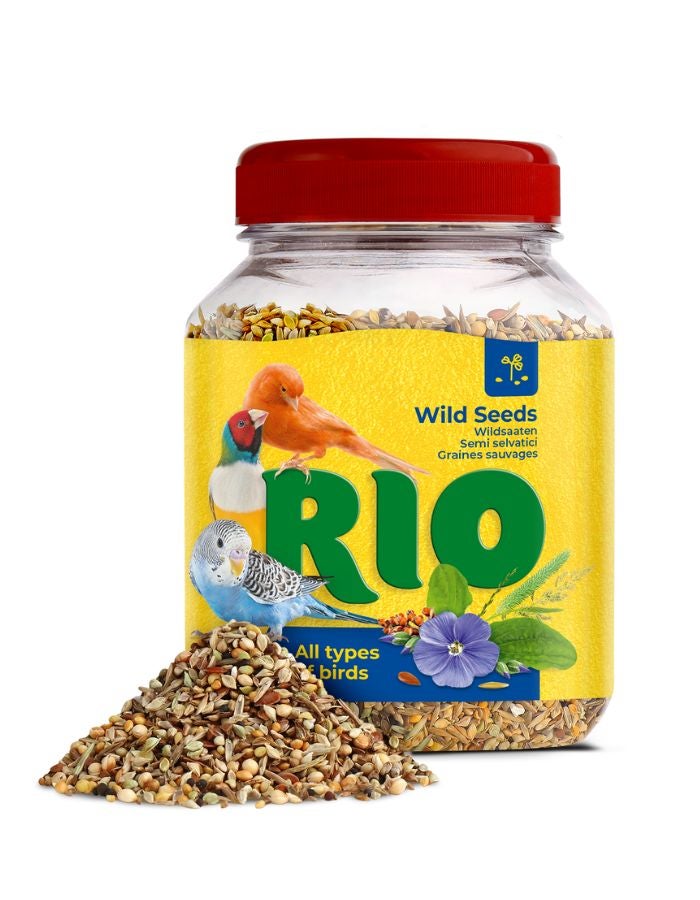 RIO Wild Seeds Mix Natural Treat for All Birds – Nutritious Outdoor & Pet Bird Snack 240g
