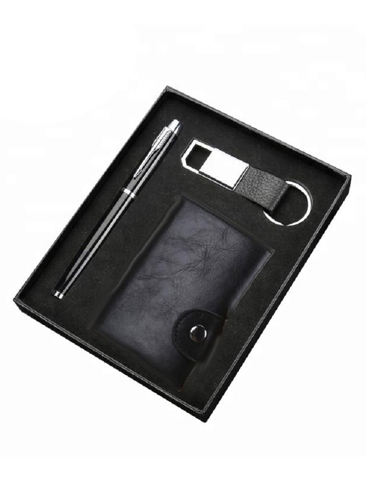 Keychain with Pen and Cards Holder Gift Set - Image 1