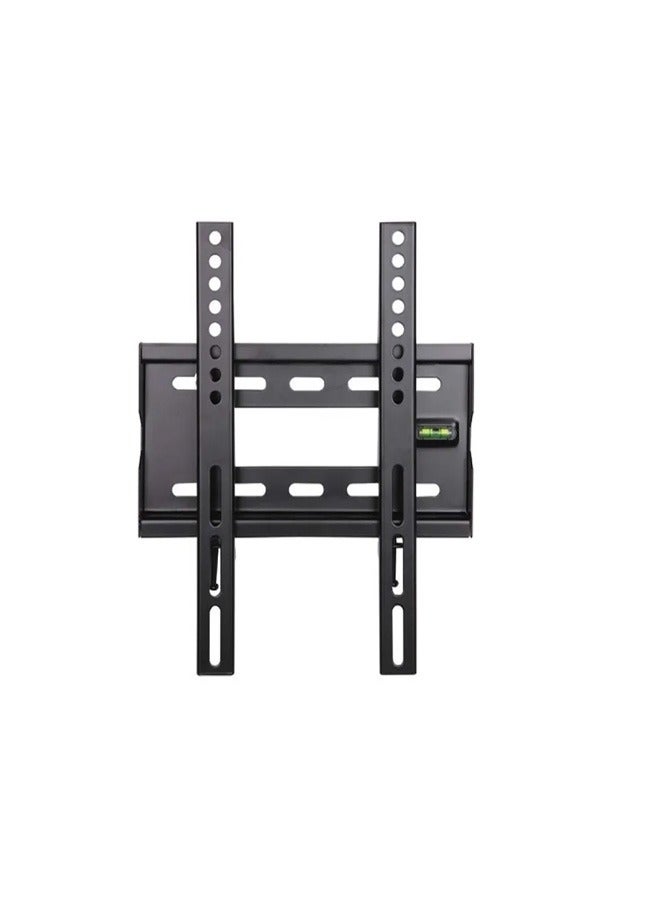 SkillTech SH 41F Fixed TV Wall Mount | Heavy-Duty Steel Bracket | Fits 22"–43" TVs | Supports Curved & Flat Screens | 45kg Capacity | VESA Up to 300x300mm | Ultra-Slim 28mm Profile | Matte Black