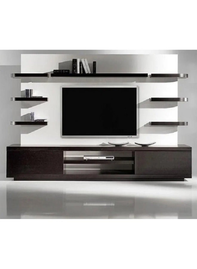 Skill Tech SkillTech SH 41F Fixed TV Wall Mount | Heavy-Duty Steel Bracket | Fits 22"–43" TVs | Supports Curved & Flat Screens | 45kg Capacity | VESA Up to 300x300mm | Ultra-Slim 28mm Profile | Matte Black - Image 2