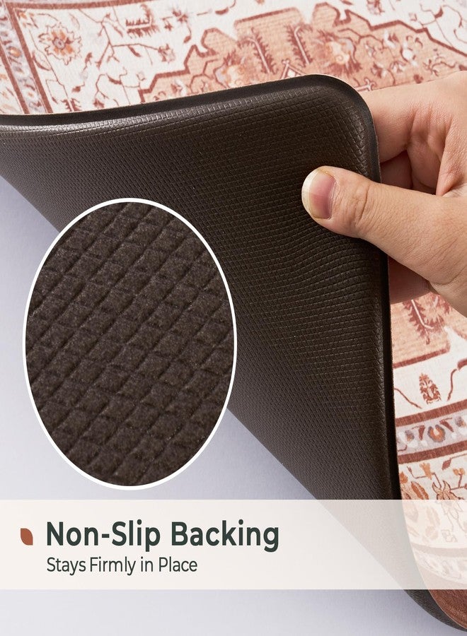 FRESHMINT Anti Fatigue Kitchen Mats Set 2 PCS, Waterproof & Non-Skid Medallion Kitchen Rugs, Cushioned Kitchen Floor Mats for Standing Washable Comfort Kitchen Runners for Lanudry, Office, Sink - Image 5