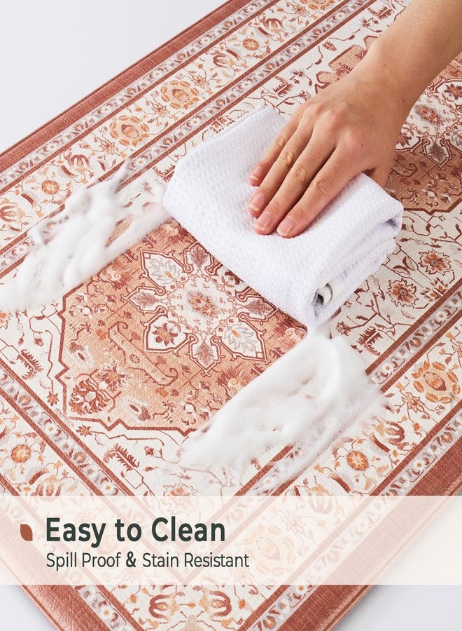 FRESHMINT Anti Fatigue Kitchen Mats Set 2 PCS, Waterproof & Non-Skid Medallion Kitchen Rugs, Cushioned Kitchen Floor Mats for Standing Washable Comfort Kitchen Runners for Lanudry, Office, Sink - Image 4