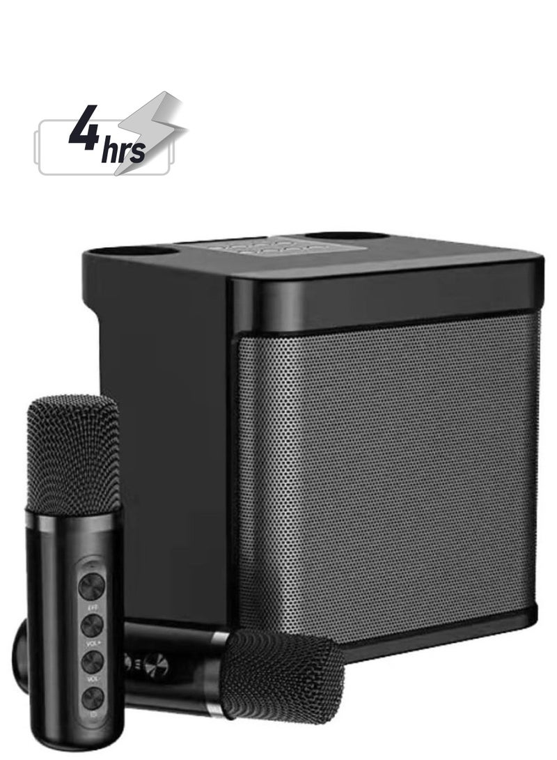 ELTRAZONE Portable Bluetooth Speaker, Karaoke Machine for Adults/Kids with 2 Wireless Microphones, Portable Bluetooth Karaoke Speaker PA System  - Image 1