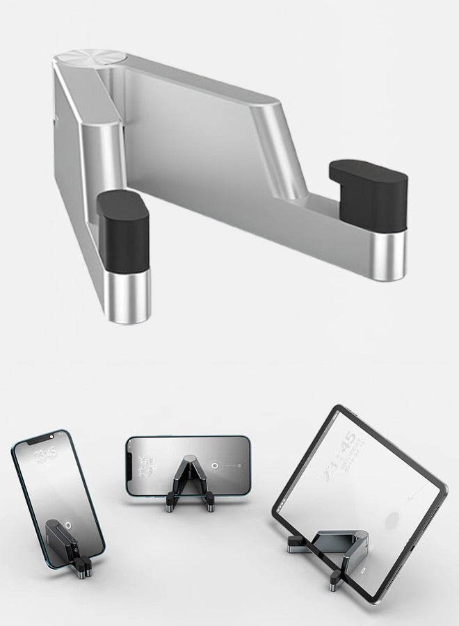 Aluminum Alloy Mobile Phone Holder PortableTablet Desktop Mounts Foldable Mobile Stand Mini Size Non-Slip Compatible With Various Sizes Of Mobile Phones ipd Tablet - Image 1