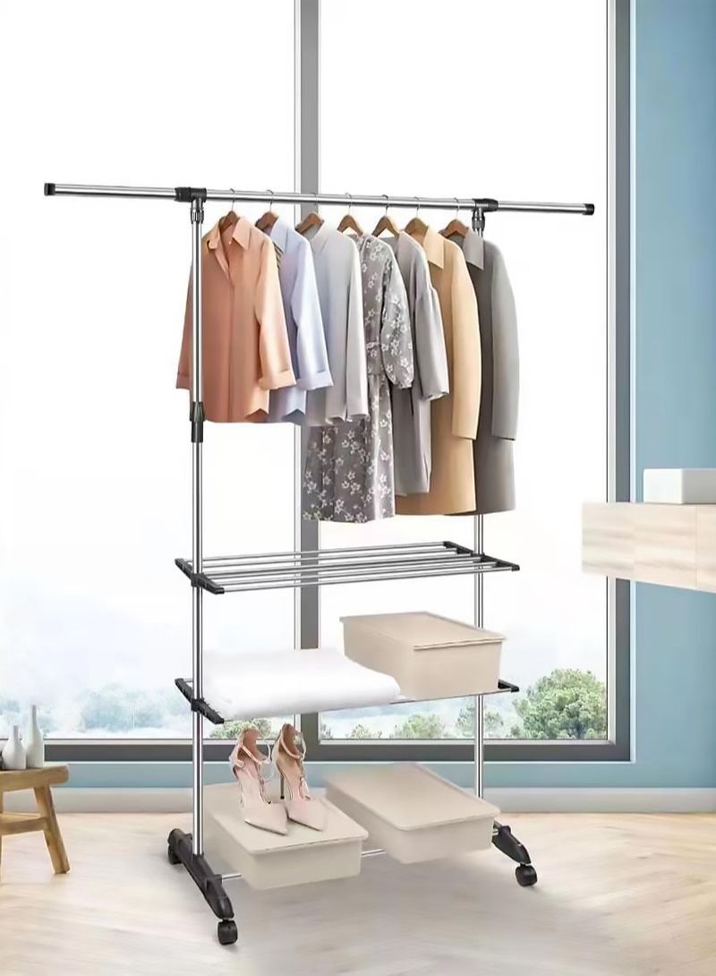 AGD Shelf and Rack for Hanging Clothes holds up to 20 kg - 158 x 42 x 150 cm - Image 3