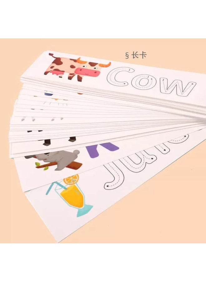 Cordova 26 English letters spelling word Wooden Toddler See and Spelling Learning Toy Matching Alphabet Word Game with Toys for Kid’s Montessori Preschool Education  - Image 5