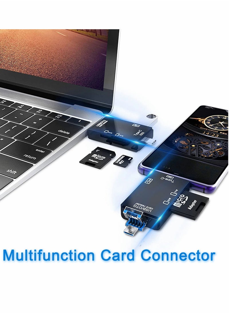 SYOSI - 2PCs 2-Slot Type-C OTG and USB 3.0 Micro SD Card Reader Multifunction Connector Supports for CF/SD/SDHC/SCXC/MMC/MMC Micro, Etc Windows Mac Linux, Certain Android Systems - Image 1