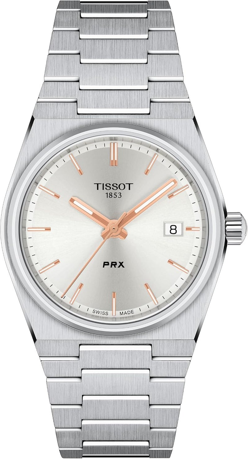 Tissot Unisex PRX 35mm Quartz Watch with 316L Stainless Steel Case and Bracelet - Image 1