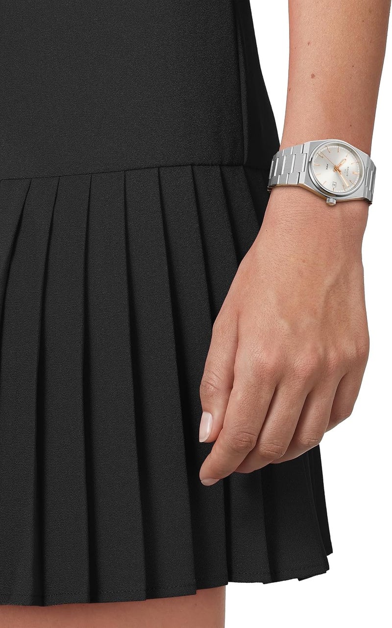 Tissot Unisex PRX 35mm Quartz Watch with 316L Stainless Steel Case and Bracelet - Image 4