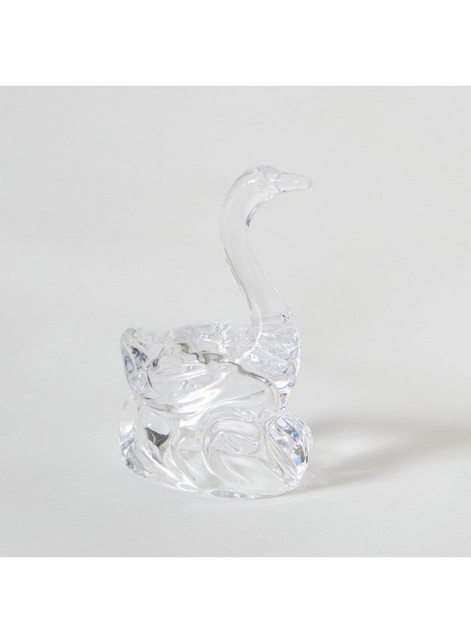 Home Box Vega Glass Swan Accent 7.5 x 11.6 x 4.8 cm - Image 5