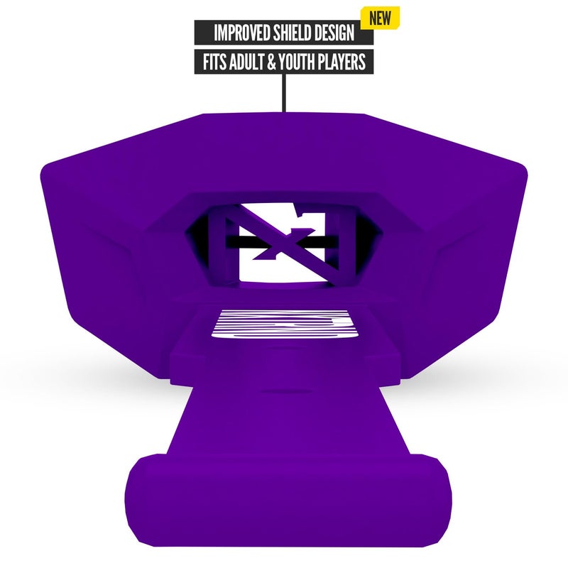 NXT NXTRND Nxtrnd Two Pro Football Mouth Guard  Permanent Strap  Fits Adult & Youth (Purple) - Image 3