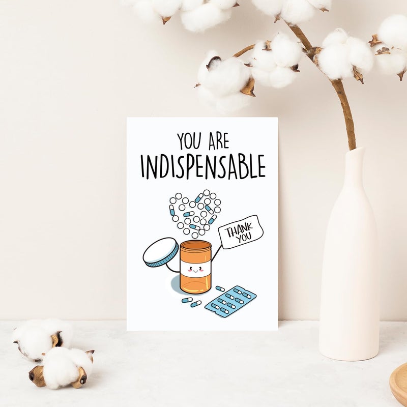 COLINHELIN Doctor DR Day Card, Cute Thank You Card for Doctor Nurse Pharmacy, Lovely Nurse Day Cards, Funny Appreciation Cards for Men Women, Medical Staff Appreciate Gift - Image 3