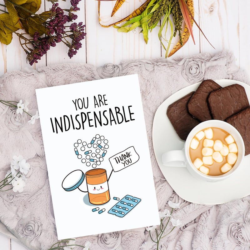 COLINHELIN Doctor DR Day Card, Cute Thank You Card for Doctor Nurse Pharmacy, Lovely Nurse Day Cards, Funny Appreciation Cards for Men Women, Medical Staff Appreciate Gift - Image 2