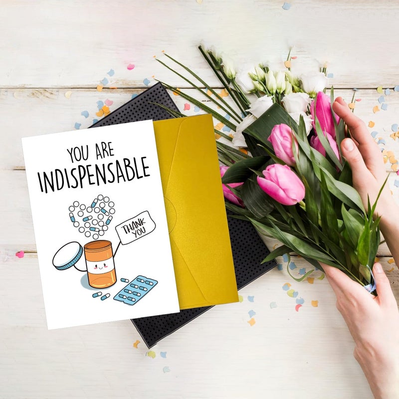 COLINHELIN Doctor DR Day Card, Cute Thank You Card for Doctor Nurse Pharmacy, Lovely Nurse Day Cards, Funny Appreciation Cards for Men Women, Medical Staff Appreciate Gift - Image 5