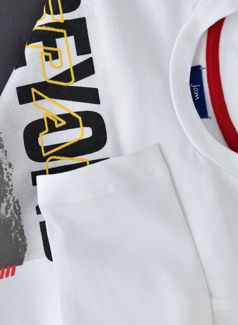 JAM Boys' 'Beyond Space' Graphic Long-Sleeve T-Shirt