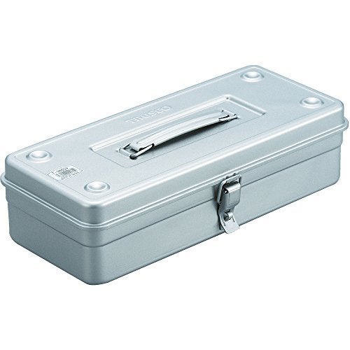 TRUSCO T-350SV Trunk Tool Box, 14.8 x 64.2 x 4.0 inches (373 x 163 x 102 mm), Silver - Image 1