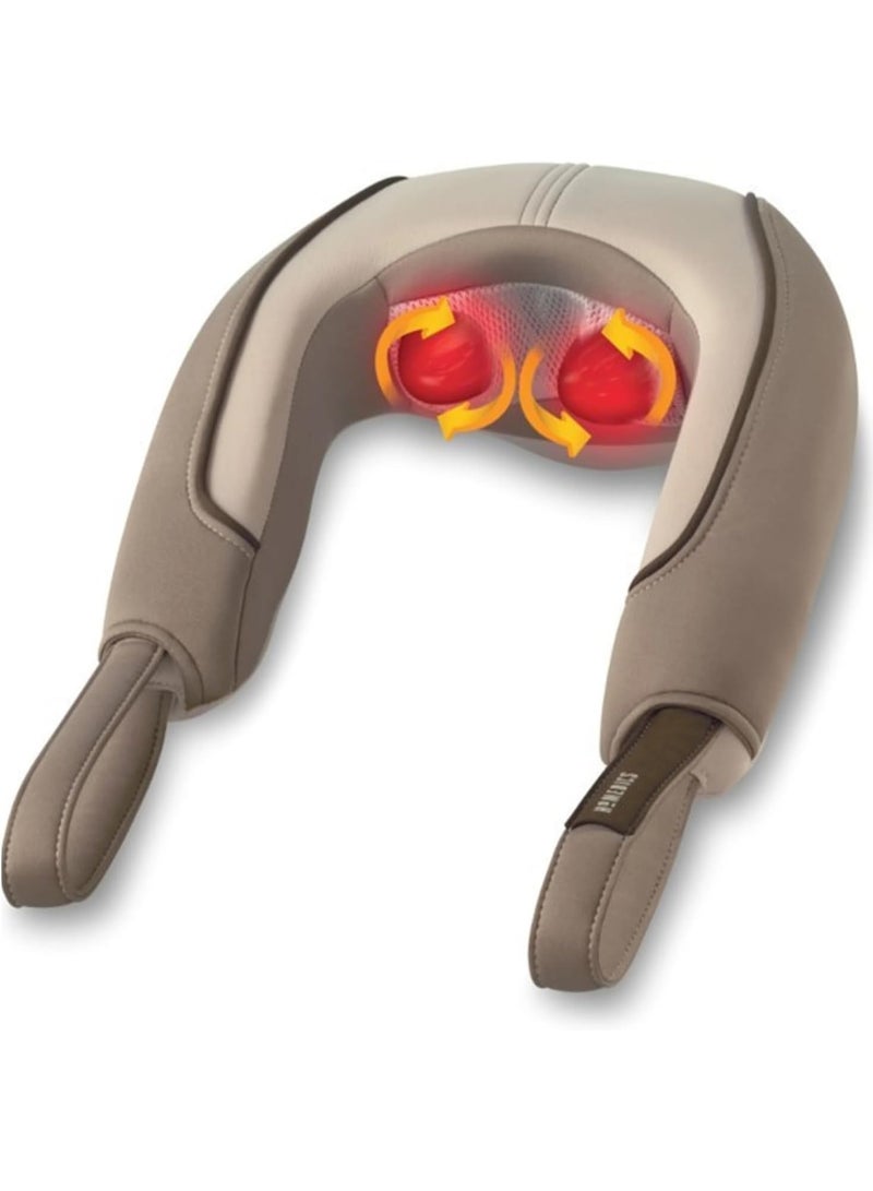 هوميديكس جهاز تدليك الرقبة "شياتسو" من HoMedics مع خاصية التسخين؛ يساعد التدليك على تخفيف التوتر في الرقبة والظهر والكتفين، ويتميز بتصميم خفيف الوزن ومناسب للاستخدام في المنزل والمكتب وأثناء السفر. - Image 3