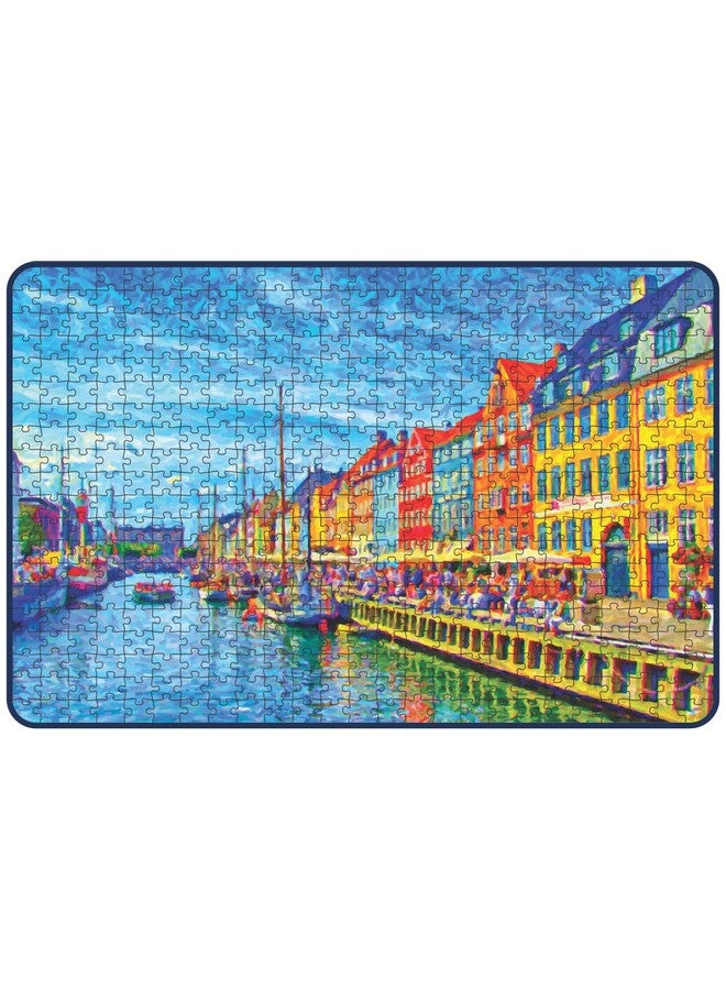 Webby Colourful Nyhavn in Denmark Jigsaw Puzzle, 500 Pieces - Image 2