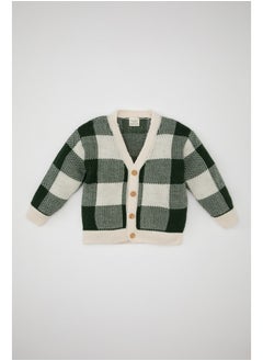 DeFacto Babyboy Tricot Regular Fit V Neck Long Sleeve Cardigan  - Image 1