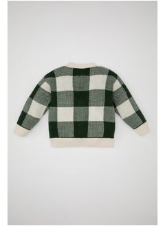 DeFacto Babyboy Tricot Regular Fit V Neck Long Sleeve Cardigan  - Image 4
