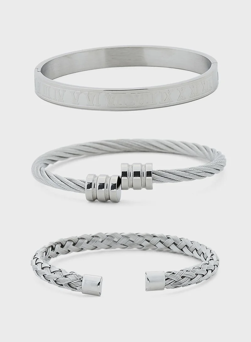 Seventy Five 3 Pack Mix Stainless Steel Set
