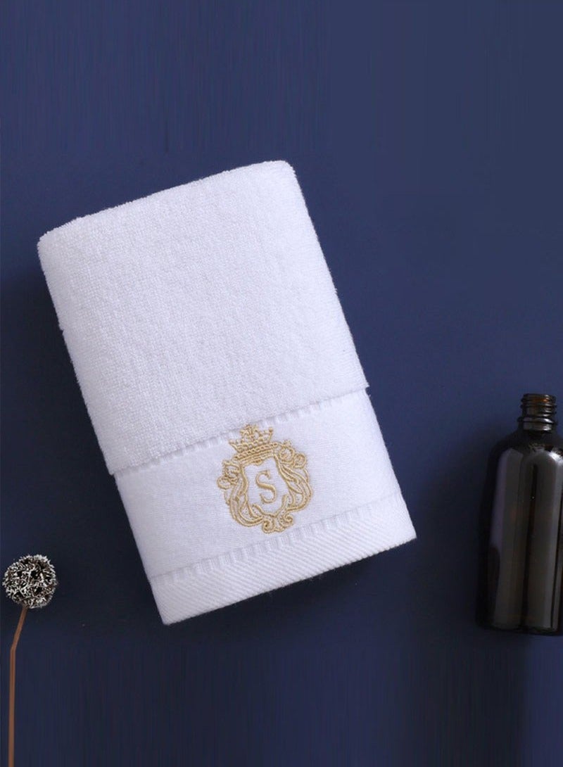 Hanayo 3 Pcs Towel Set Bathroom Face Bath Towel Set Cotton Towel Fast Absorbent Skin-friendly and Soft Includes Bath and Face Towel (White) - Image 4