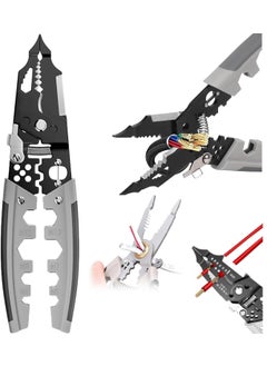 YESVIYA YESVIYA 28 In 1 Wire Stripper ToolMultifunction Wire Strippers Electrical8Inch Wire Crimping ToolCrimper with Splitting Hand Tool Cutting Plier Wire Looping Pliers Cutter Precision Tool  - Image 1