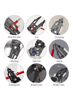 YESVIYA YESVIYA 28 In 1 Wire Stripper ToolMultifunction Wire Strippers Electrical8Inch Wire Crimping ToolCrimper with Splitting Hand Tool Cutting Plier Wire Looping Pliers Cutter Precision Tool  - Image 3
