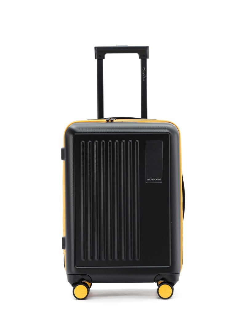 Mokobara The Transit Cabin Luggage - Polycarbonate Material | Crypto Sunray 2.0, Black - Image 1