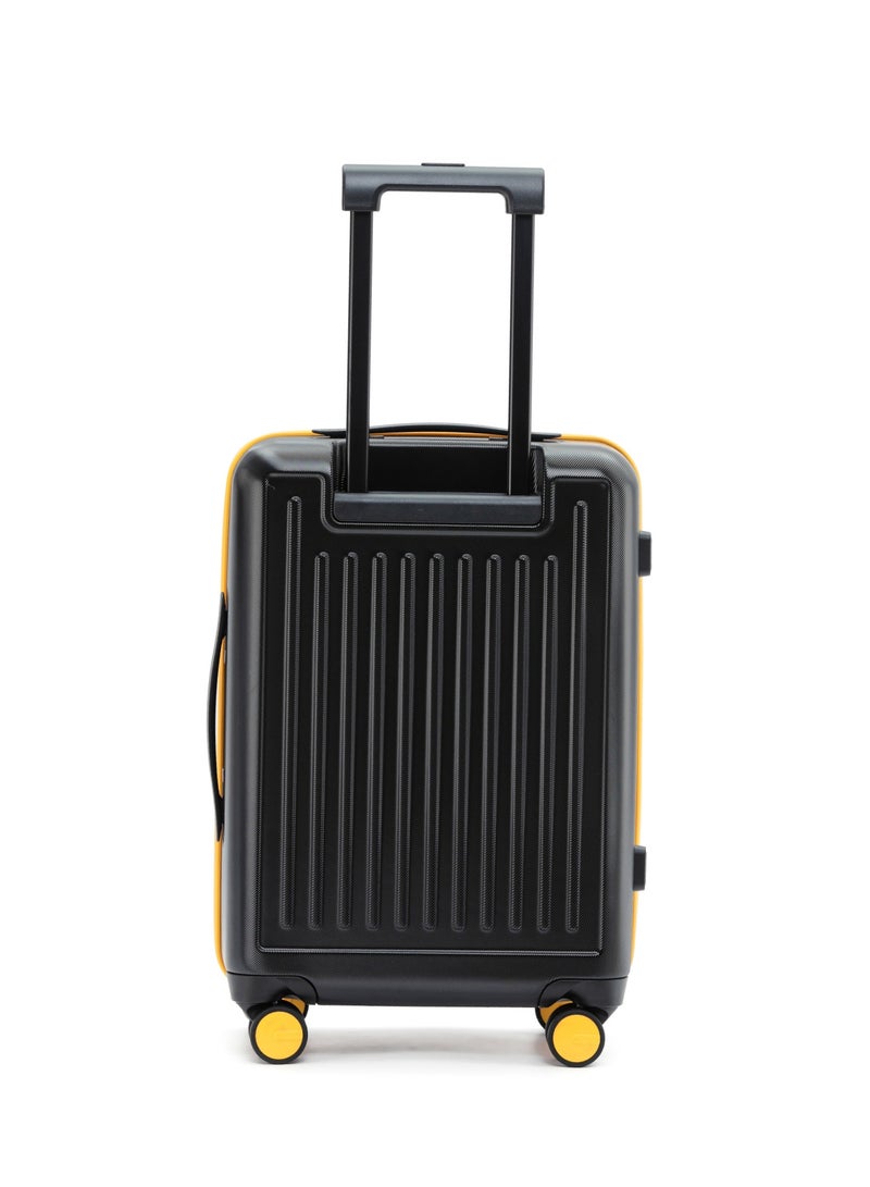 Mokobara The Transit Cabin Luggage - Polycarbonate Material | Crypto Sunray 2.0, Black - Image 2