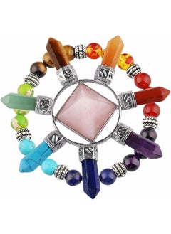 rockcloud Rockcloud Healing Crystal Kit,7 Chakra Points Energy Generator & Bracelet Set 