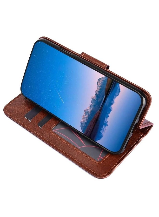 HuHa For Tecno Pova 4 Pro Crystal Texture Leather Phone Case(Brown) - Image 4