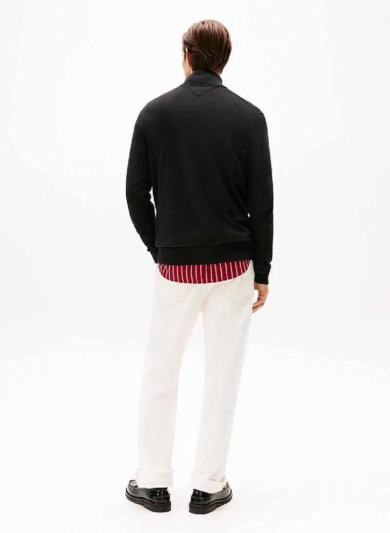 تومي هيلفيغر كنزة بسحّاب قصير على الرقبة - Image 4