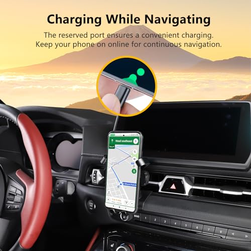 CHEAYAR Car Phone Holder,Car Phone Mount Supra, for All Mobile Phones,Phone Mount Dash Clip, Compatible with Toyota Supra GR A90 A91 MK5 2019-2022 - Image 3