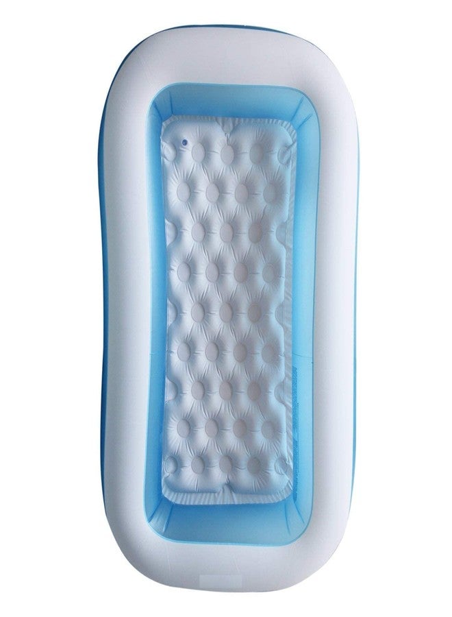 GOMNIK 5.5ft Family Inflatable Swimming Pool for Kids & Adults | Rectangular Blow Up Bathtub Pool for Backyard, Garden & Summer Water Fun | Durable Portable Kiddie Pool - Image 5