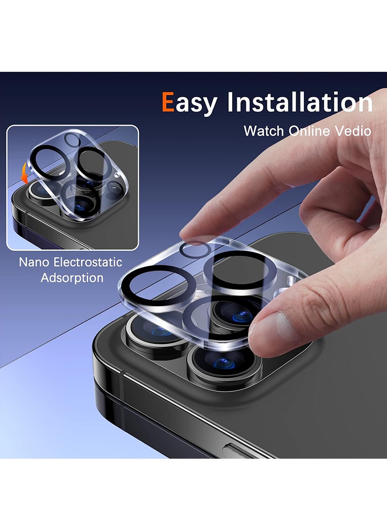 Theodor iPhone 16 Pro Max/ 16 Pro  2 Pack Camera Lens Protector - [Drop Protection] [Case Friendly] 9H Tempered Glass Camera Cover Screen, Clear  - Image 3