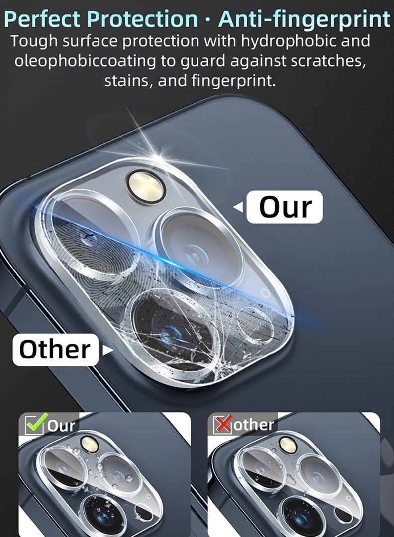 Theodor iPhone 16 Pro Max/ 16 Pro  2 Pack Camera Lens Protector - [Drop Protection] [Case Friendly] 9H Tempered Glass Camera Cover Screen, Clear  - Image 5