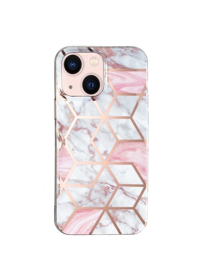 Zaboon Case For iPhone 13 Electroplated Marble Pattern TPU Phone Case - Image 2