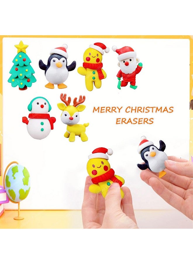 FunBlast Merry Christmas Erasers - Santa Erasers Stationery Gift for Kids, Kawaii Erasers for Kids, Christmas Gifts, Eraser for Children School Kids, Return Gifts for Kids (6) - Image 4