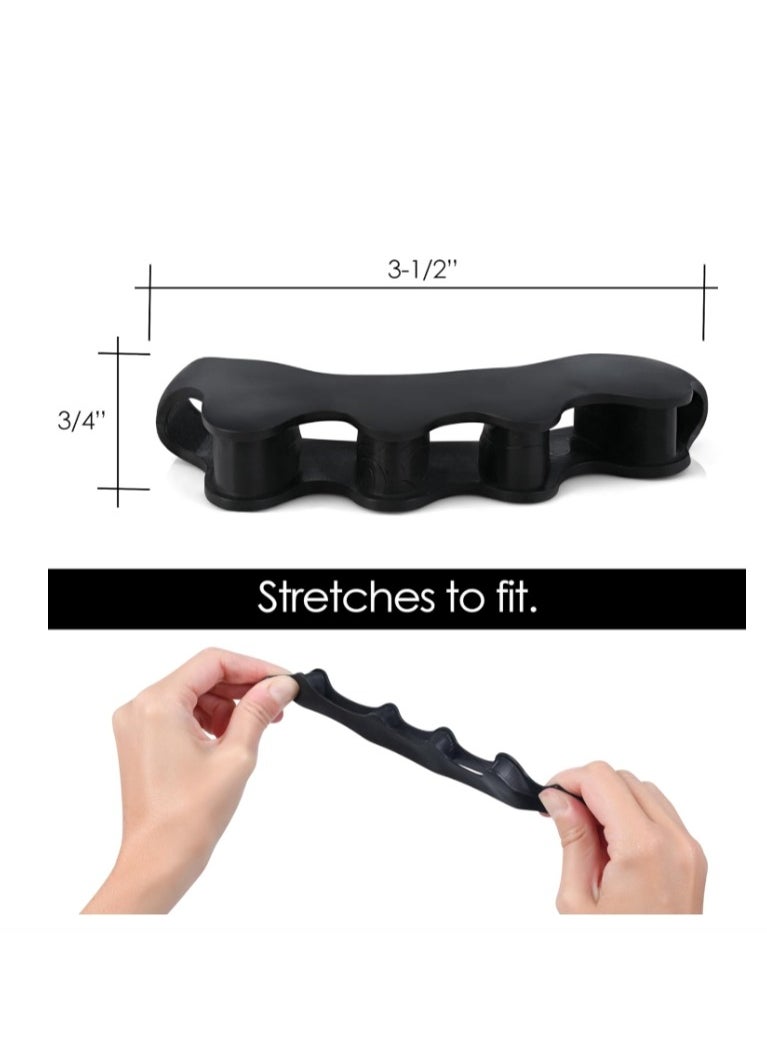 OASIS-TH - Toe Separator Stretcher Hammer and Bunion Corrector for Men Women Correct Naturally 2 Pairs - Image 1